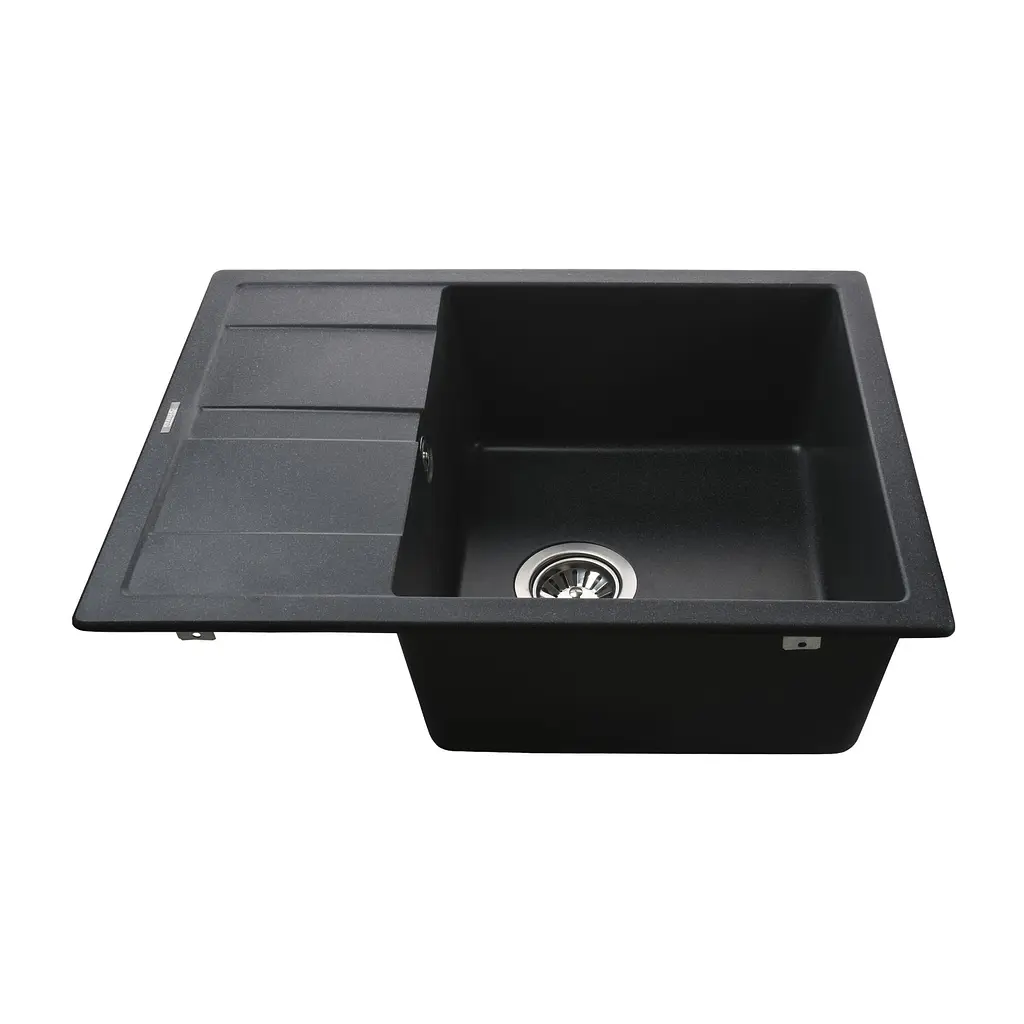 Гранитная мойка Globus Lux One графит 650х500мм-А0001 - фото 4
