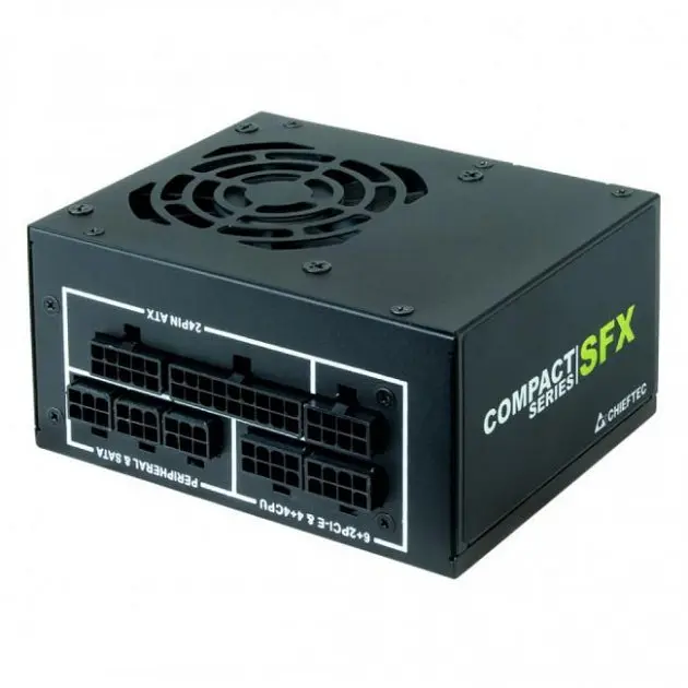 Блок живлення Chieftec SFX 650W 80 PLUS Gold 80+ Gold (CSN-650C) Black - фото 2