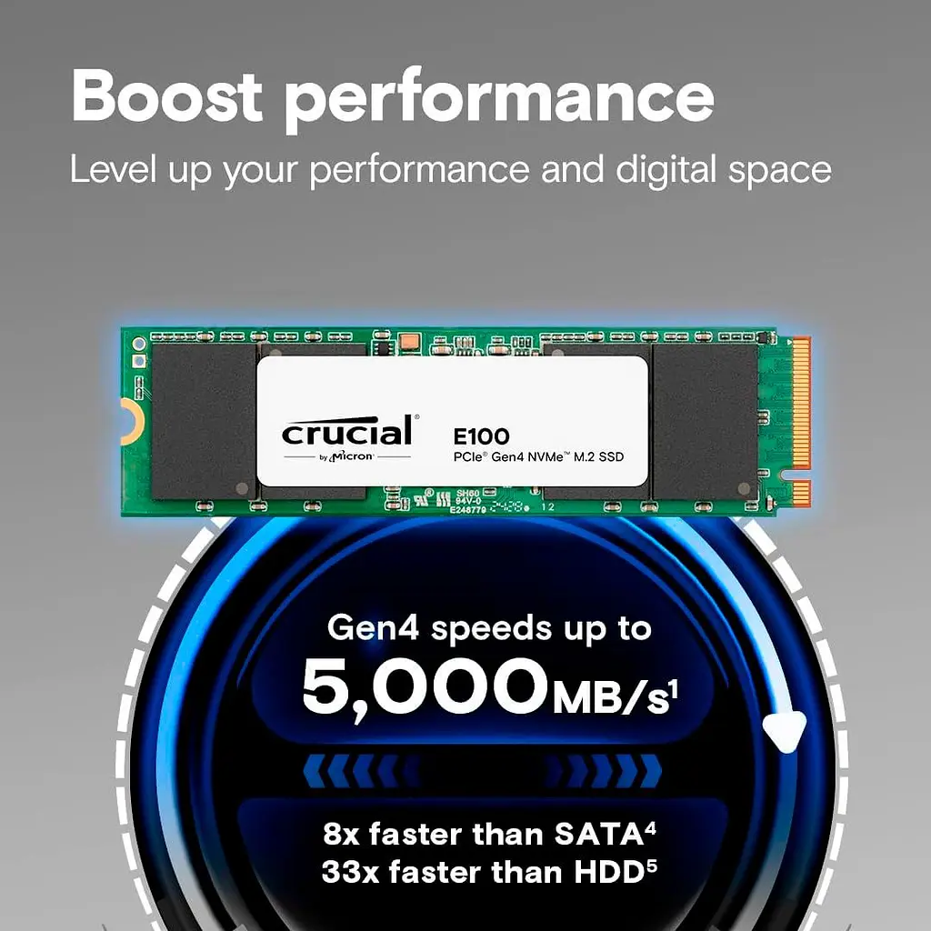 SSD накопичувач Crucial E100 1TB (CT1000E100SSD8) [142545] - фото 2