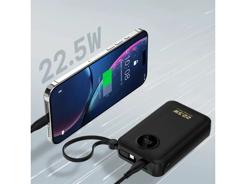 Зовнішній акумулятор (Power Bank) Dudao 20000mAh K14+ 22.5W Black (6977196680016) - фото 5