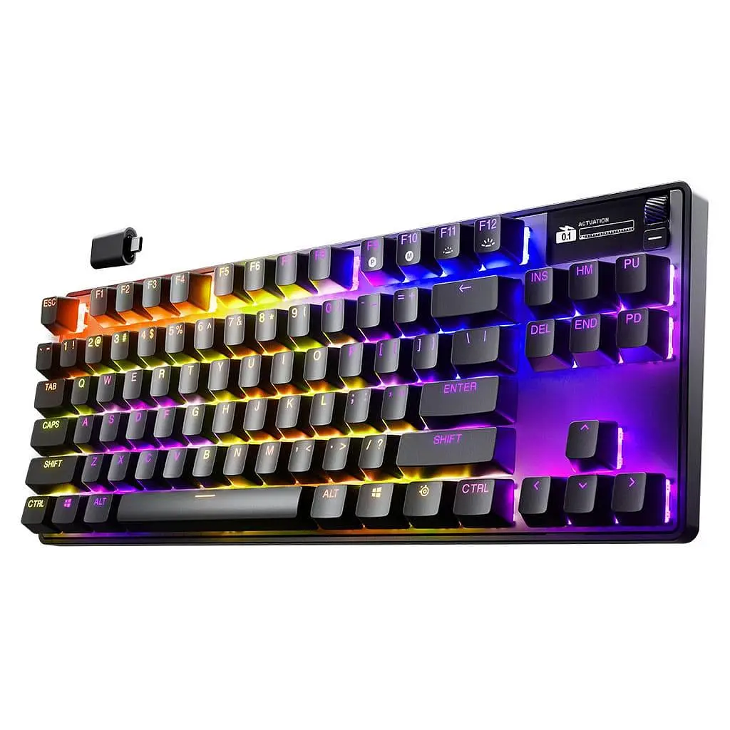 Клавіатура SteelSeries Apex Pro TKL Wireless Gen 3 UA HyperMagnetic OmniPoint 2.0 OLED (64871) - фото 5