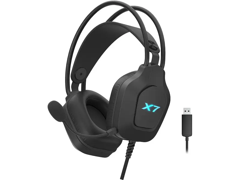 Навушники з мікрофоном A4Tech XH-200 Black - фото 2