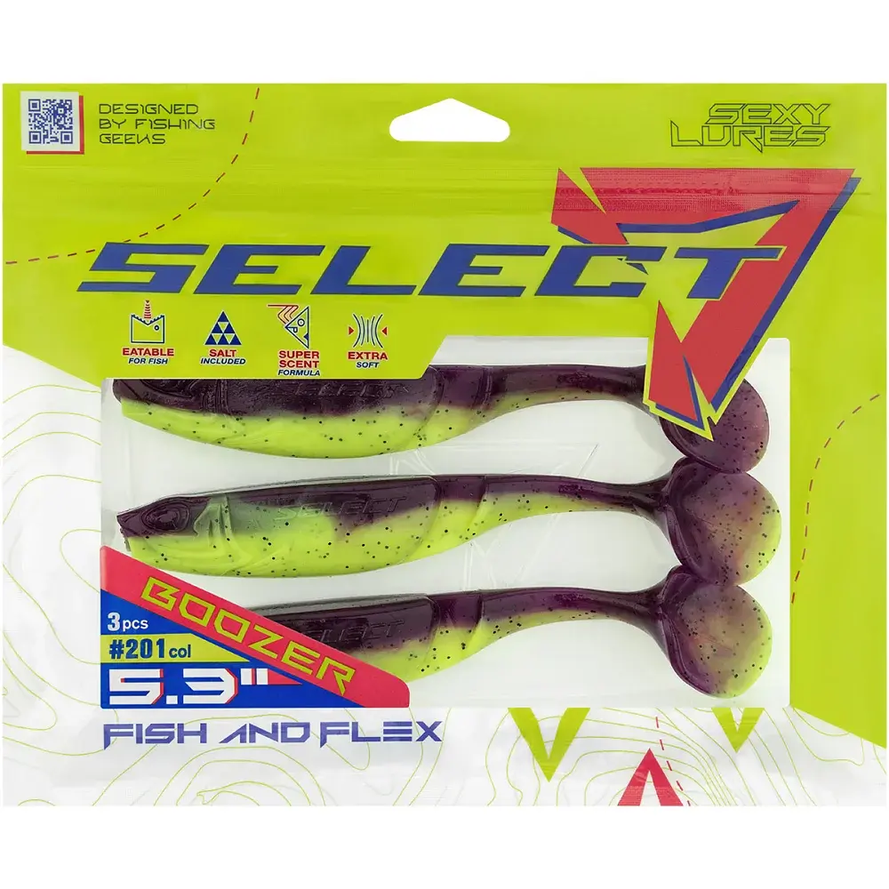 Силікон Select Boozer SE 5.3" 201 (3 шт/уп) - фото 2