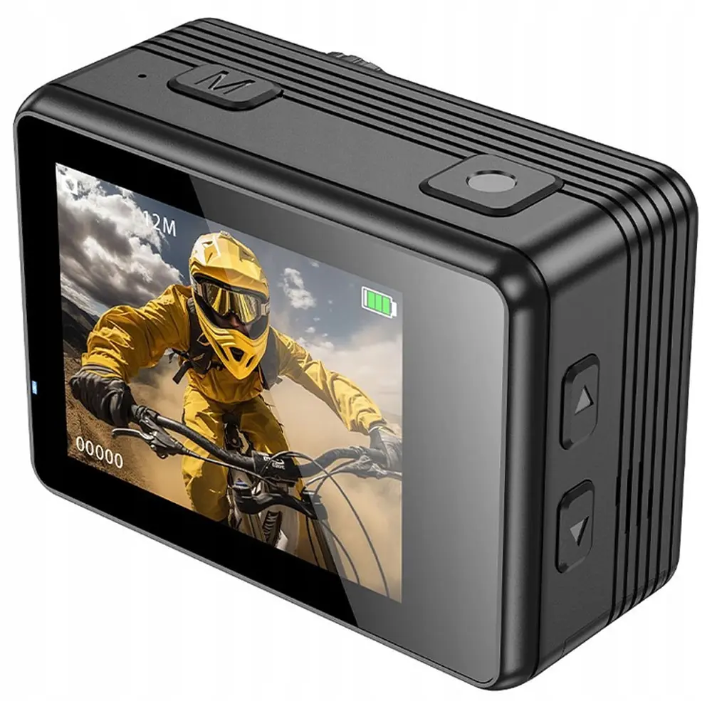 Екшн камера Hoco DV103 Dual color screen sports camera Black - фото 5