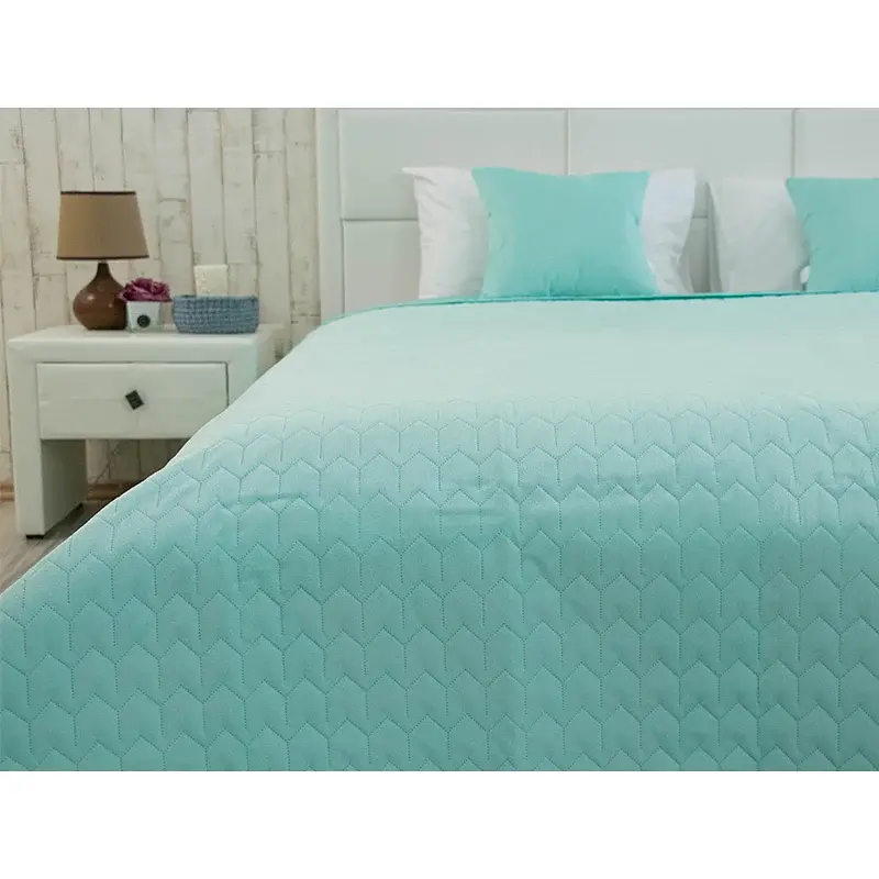 Покривало Руно двостороннє декоративне Velour Tiffany 180x220 см м'ятне - фото 6