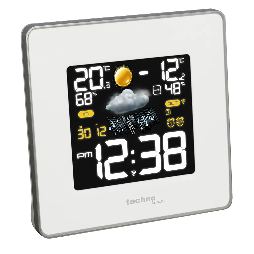 Метеостанція Technoline WS6440 White цифрова, Білий - фото 2