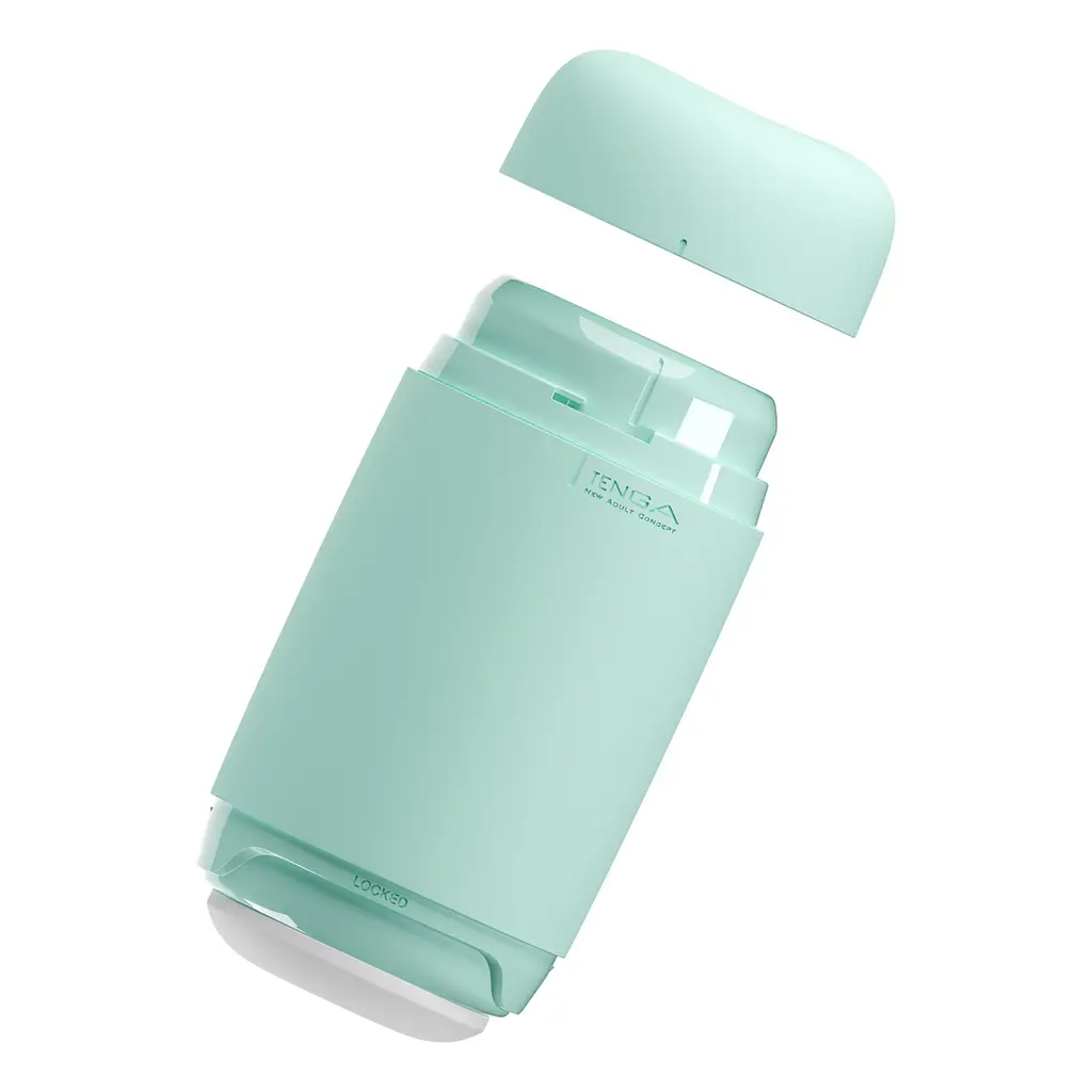 Мастурбатор TENGA PUFFY MINT GREEN, ультрам’який матеріал, багаторазовий, наскрізний - фото 4