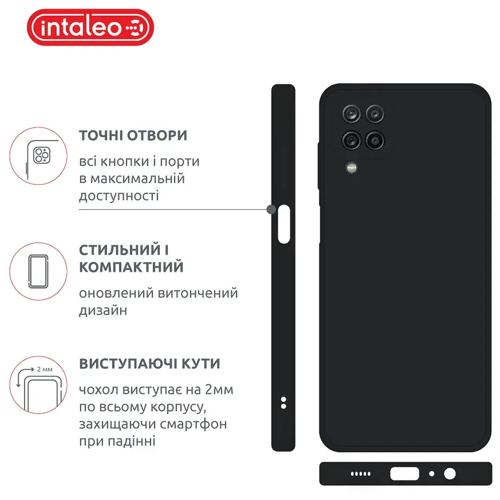 Чохол до мобільного телефона Intaleo SoftShell Samsung Galaxy A12 5G Black (1283126562525) - фото 4