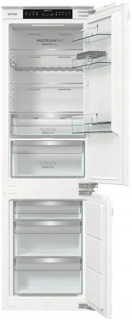 Холодильник Gorenje вбудований з нижн. мороз., 177x69x55см, 2 двері, 252 (76) л, А +, NF +, Зона св-ті, Диспл, Wi-Fi, Білі - фото 5