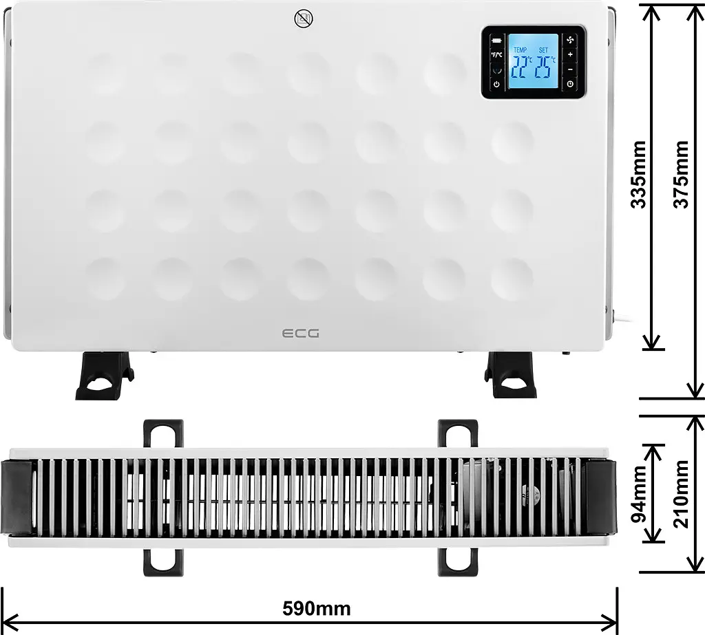 Конвектор ECG TK 2080 DR White - фото 5