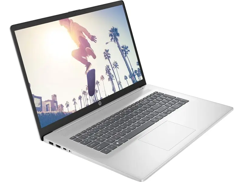 Ноутбук HP 17-cn3025ru 17.3' FHD IPS AG, Intel i3-N305, 8GB, F512GB, UMA, DOS, серебристый (9H8Q9EA) - фото 3
