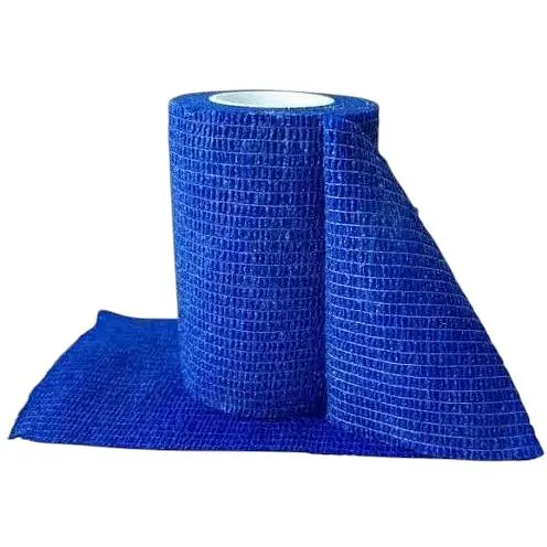 Бинт Торос-Груп когезивний фіксуючий 7.5 cм x 4.5 м синій - фото 1