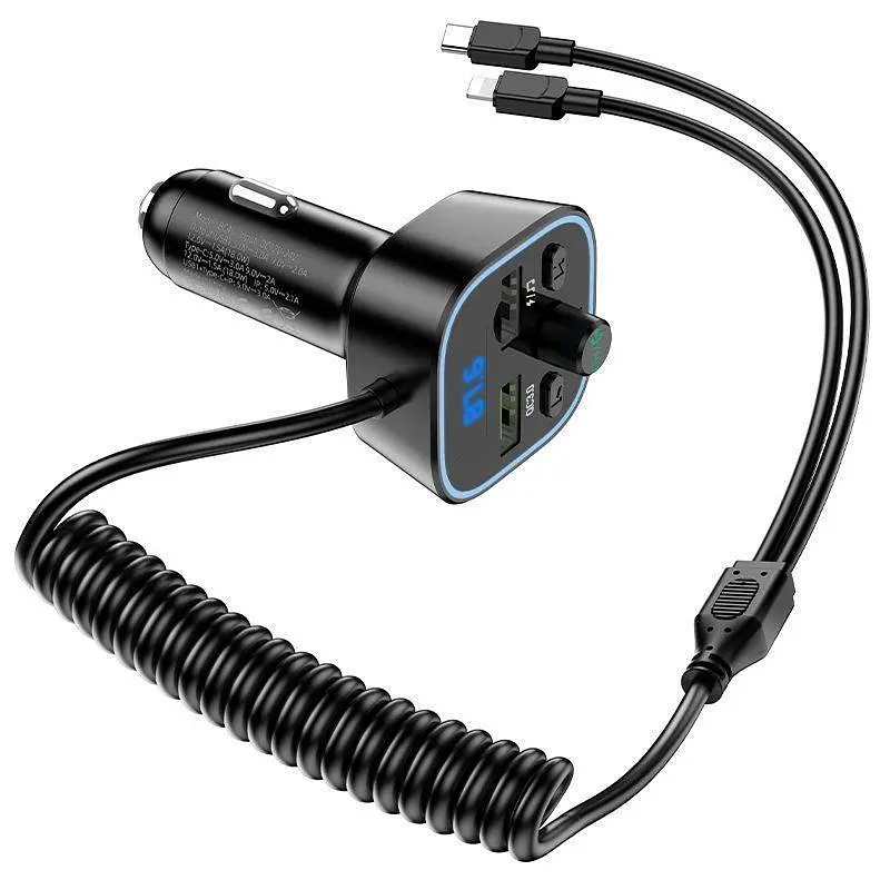 Автозарядний з FM-модулятором BOROFONE BC45 Prestige 2-in-1 car BT FM transmitter - фото 2