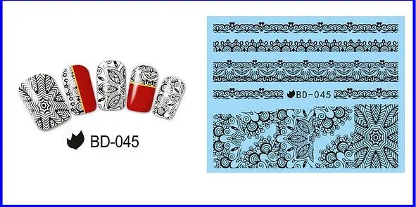 Наклейки для ногтей BD-045