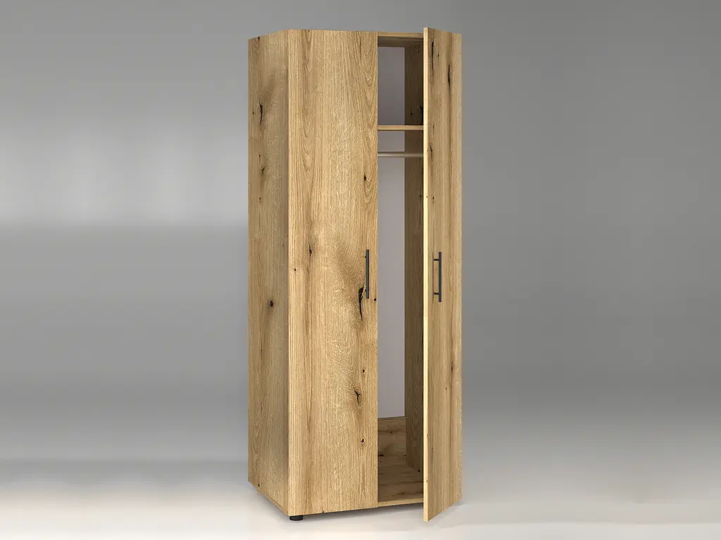 Шафа гардеробна з трубою ОП-902 Orange-Line 700х550х1825 Дуб Евок прибережний - фото 3