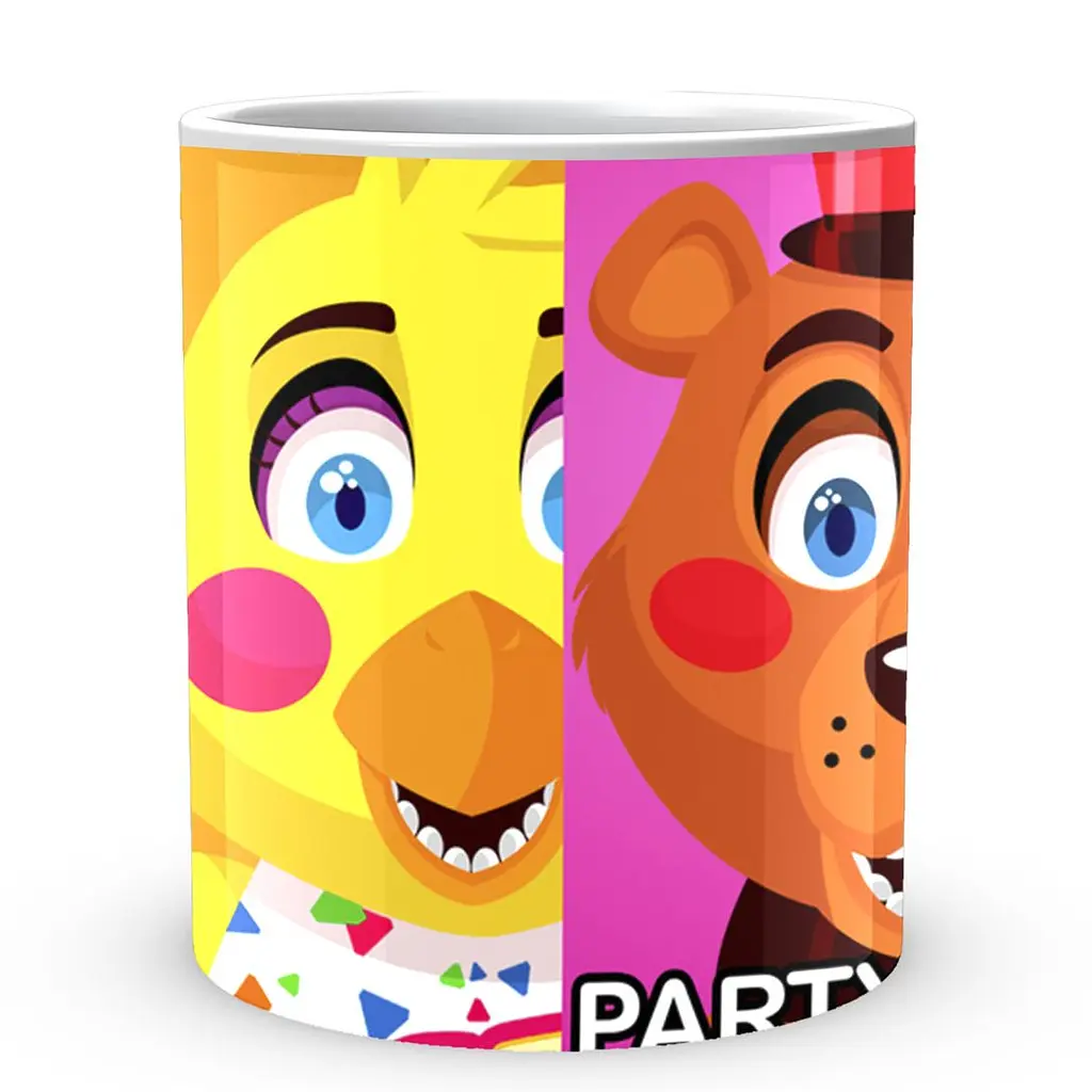 Кружка GeekLand Five Nights At Freddys Пять ночей с Фредди Мультяшные головы FN.02.392 330 мл белая - фото 2