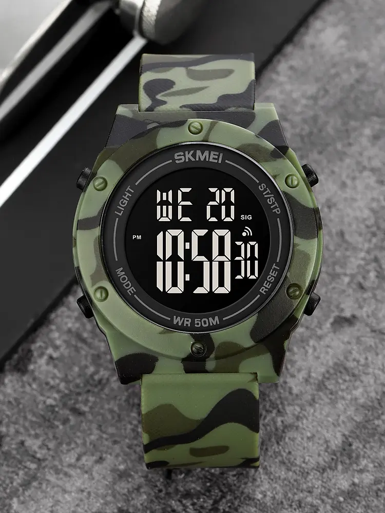 Годинник наручний чоловічий 1772CMGNBK Camo Green-Black Skmei acs0030600 - фото 4