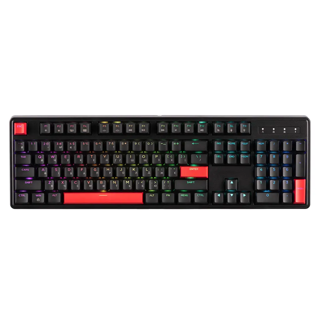 Клавиатура механическая X3 104Key, Keychron Brown, USB-A, QMK/VIA, Hot-Swap, EN/UKR, RGB, черный Lemokey teh0013891 - фото 2