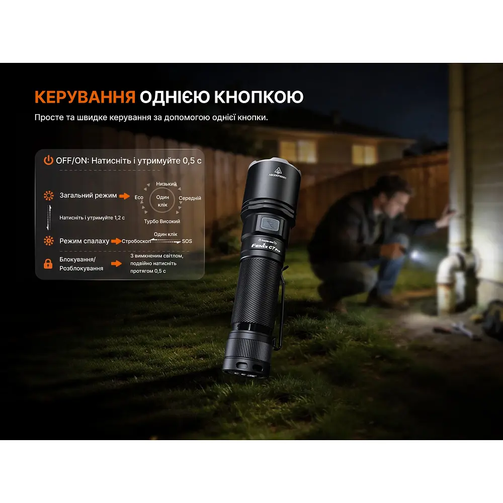 Ліхтар ручний Fenix C7 Pro - фото 14