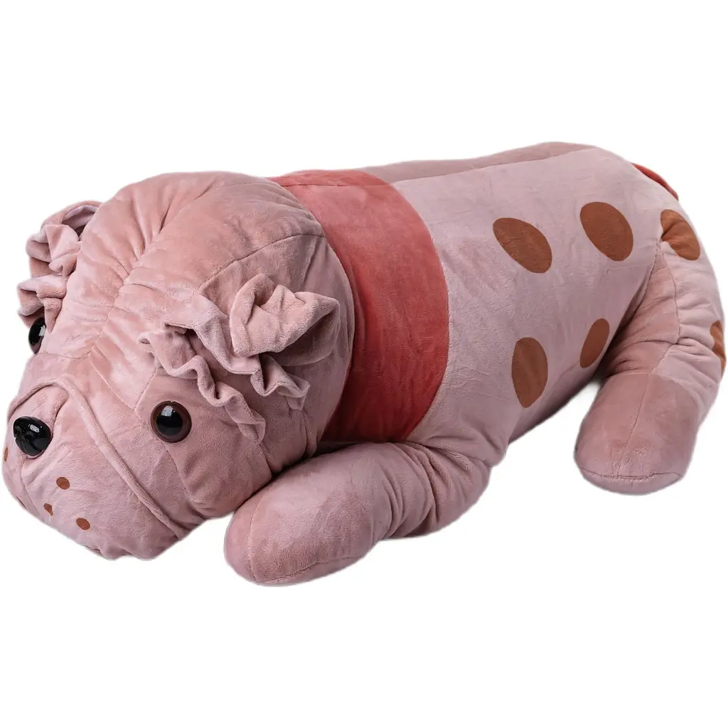 Игрушка-подушка с пледом Шарпей 120х160 см розовый ТМ COLORFUL HOME 9527-40P - фото 3