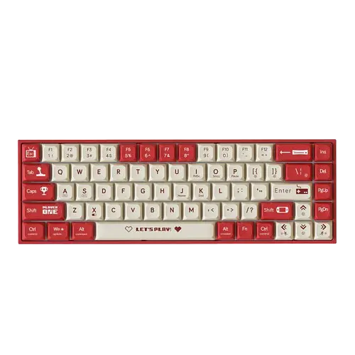 Клавіатура Ajazz AK680 Wired Brown Switch RGB White Red - фото 3