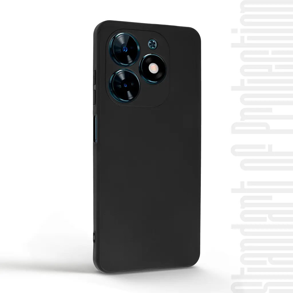 Чехол-накладка для смартфона TECNO Spark Go 2024 (BG6)/20C (BG7n) противоударный, силиконовый, термополиуретановый (ТПУ), с защитой камеры и корпуса, черный, защита всего корпуса, ArmorStandart (ARM73577) - фото 2
