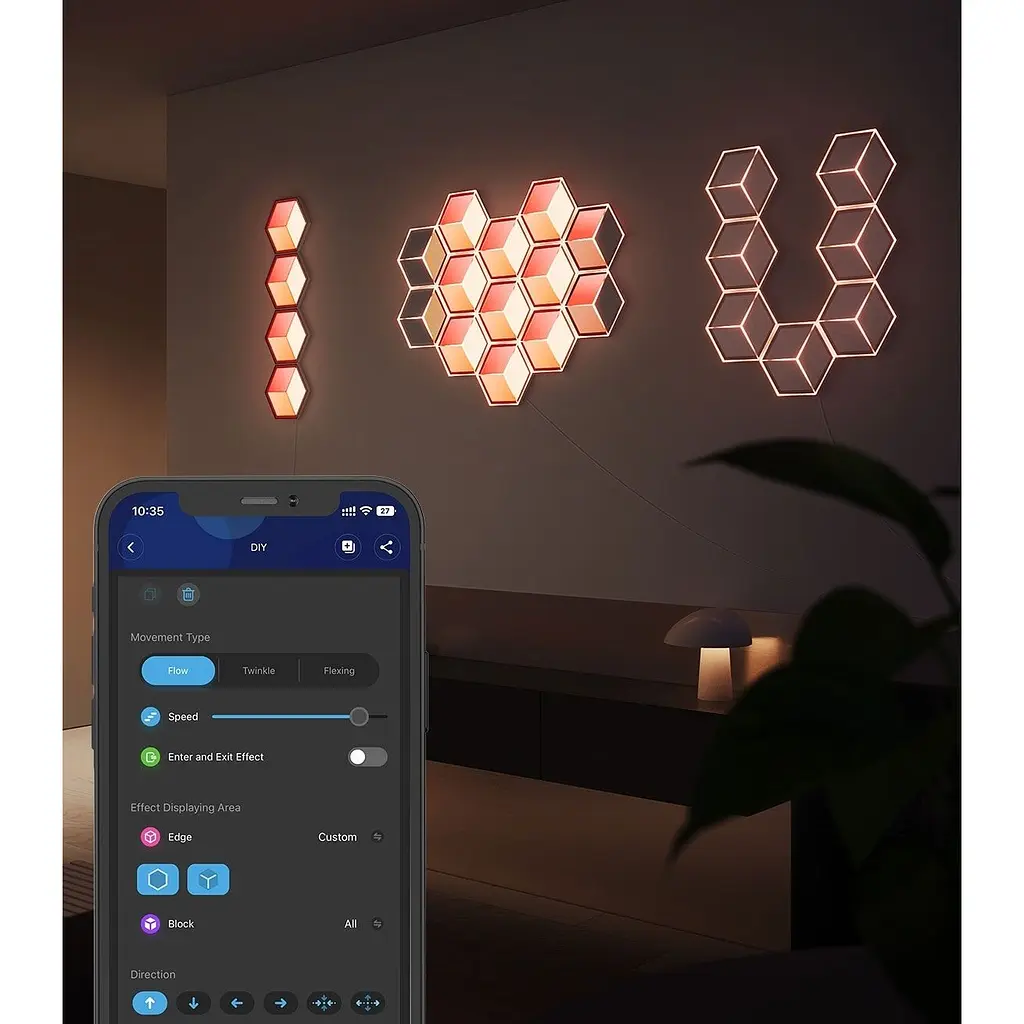 Додаткова світлодіодна панель Govee H106A Glide Hexagon Light Panels Ultra Expansion Pack 1шт (H106A007-OF-EU) [145630] - фото 7