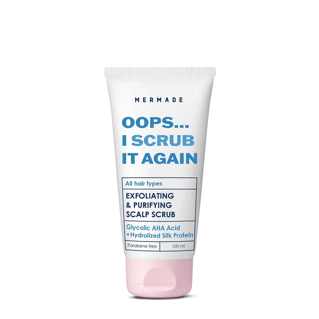 Подарочный набор Mermade Try Kit Hair Care: шампунь для укрепления и сияния волос Bye-bye Hair Drama 85 мл + кондиционер для укрепления и сияния волос Hello Silky Hair 85 мл + скраб-пилинг для кожи головы O... I Scrub It Again 10 + косметичка  - фото 7
