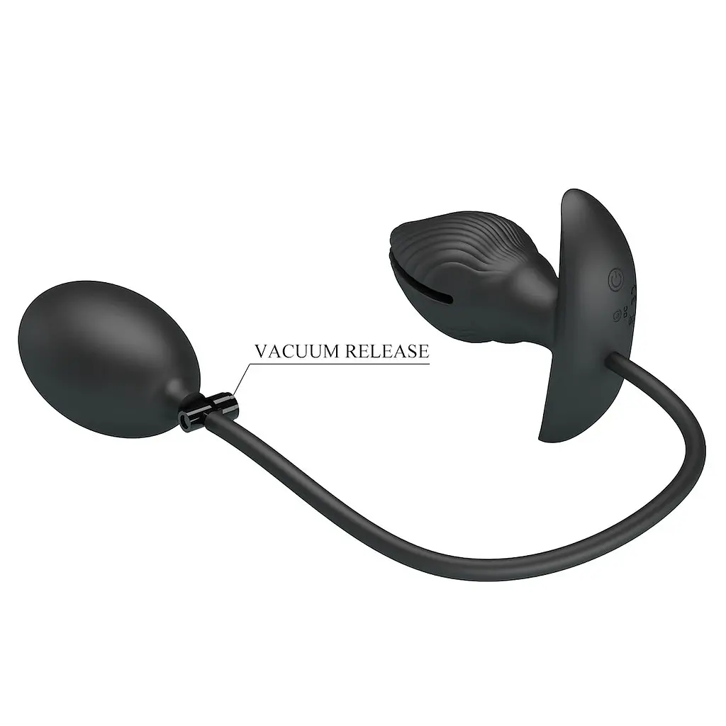 Анальна пробка Pretty Love Manson 9.6 см (чорний) - фото 8