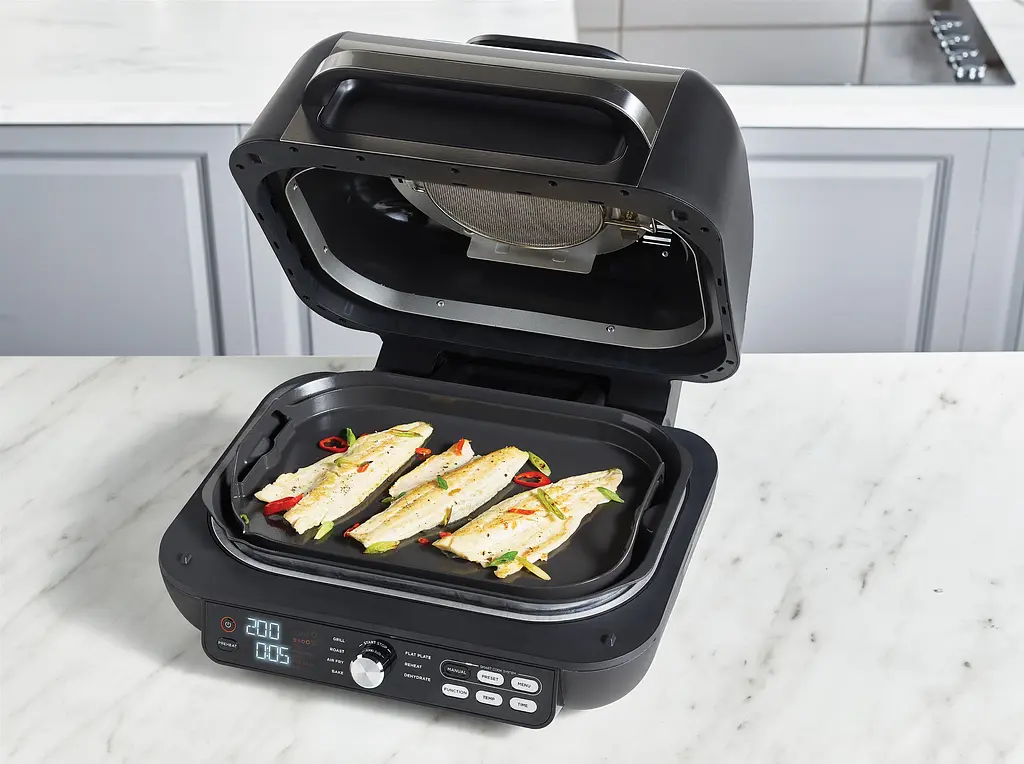 Мультигриль Ninja Foodi Max Pro Grill, Flat Plate & Air Fryer (AG651EU) - фото 8