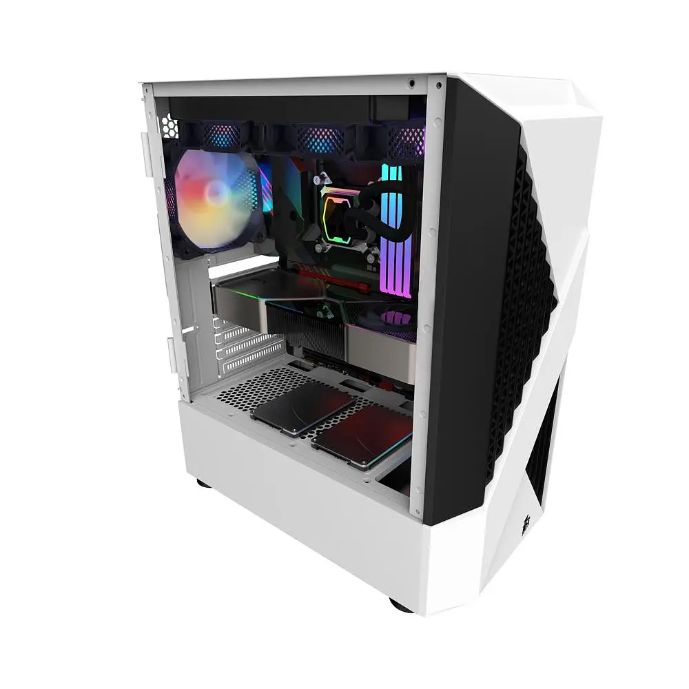 Корпус 1stPlayer F3-A-WH-4F1 White без БП (F3-A-WH-4F1) - фото 10