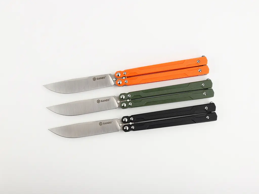 Нiж-метелик (балiсонг) Ganzo G766-OR - фото 6