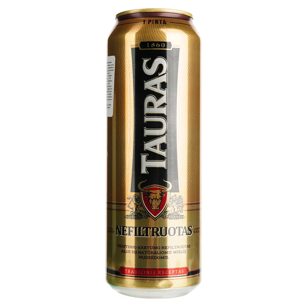 Пиво Tauras Nefiltruotas світле, 5%, з/б, 0.568 л - фото 2