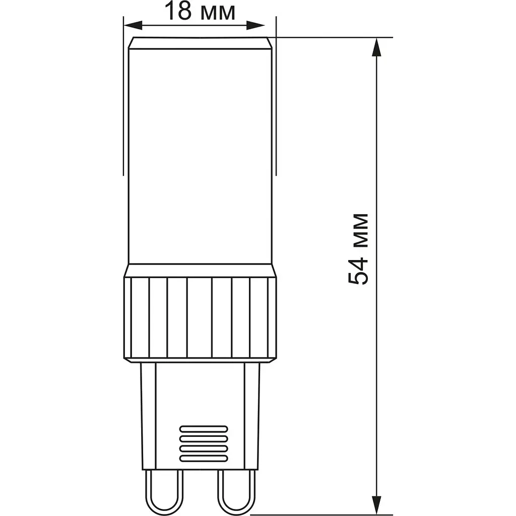 Лампа светодиодная Videx G9S 4W G9 4100K (VL-G9S-04224) - фото 3