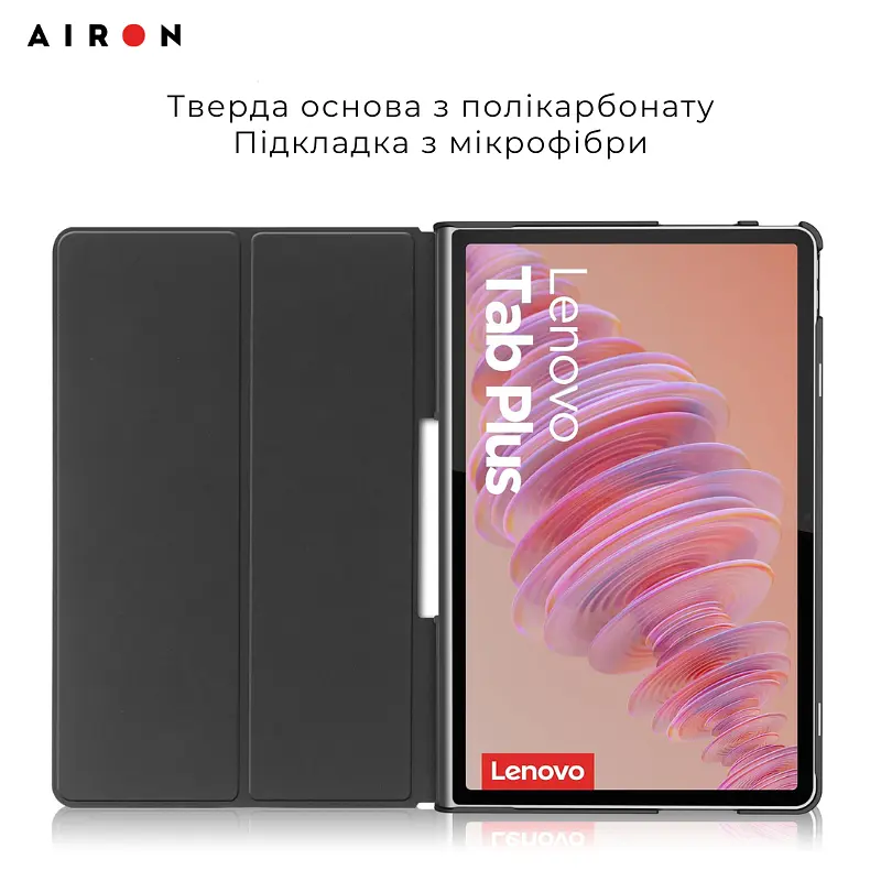 Чехол AIRON Premium для Lenovo Tab Plus 2024 11.5 с защитной пленкой и салфеткой Black - фото 9