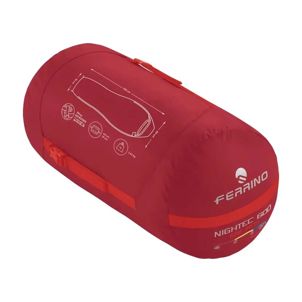 Спальний мішок Ferrino Nightec Lite Pro 600M -3°C Red (86708NRR) (931773) - фото 6
