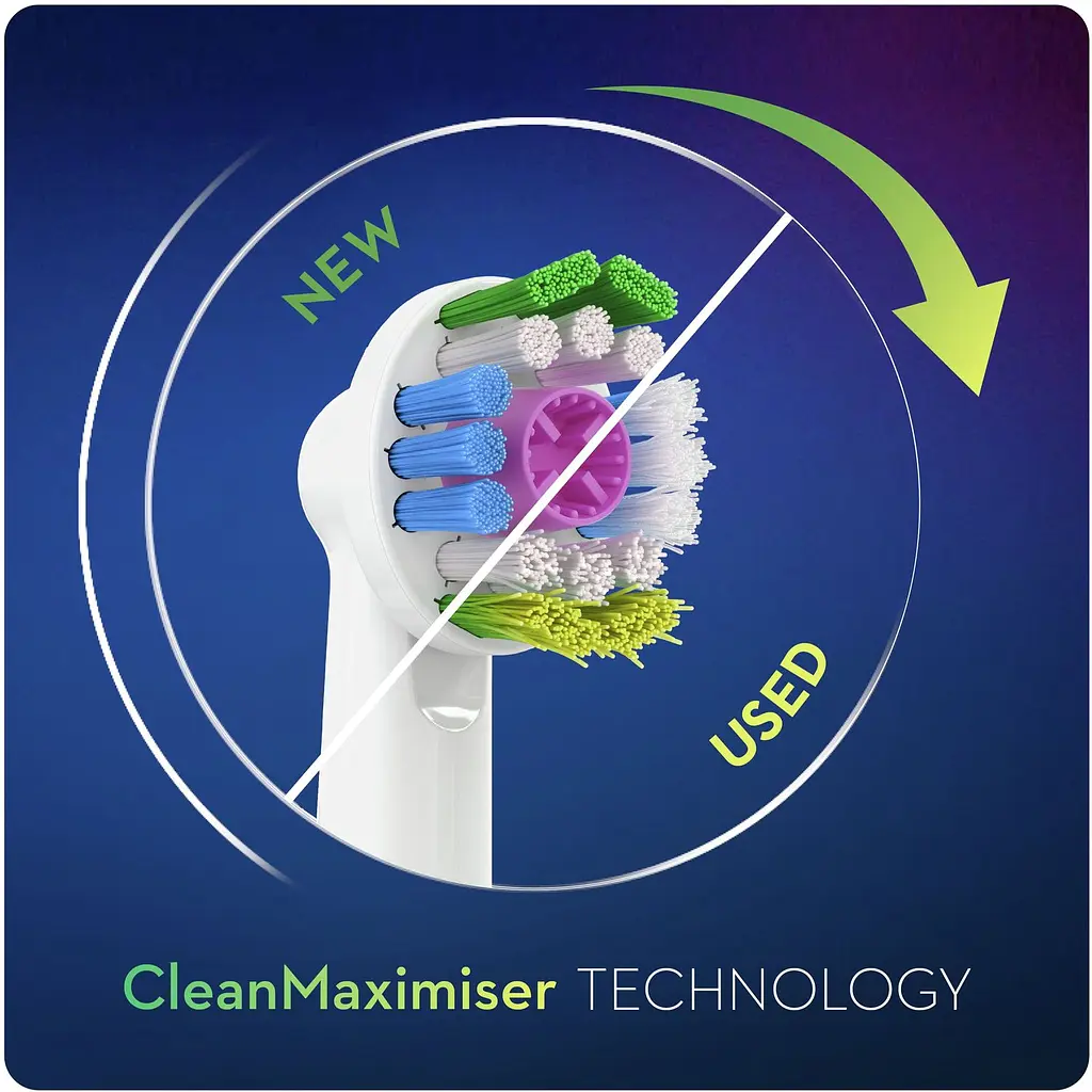 Насадки для електричної зубної щітки Oral-B 3D White CleanMaximiser 2 шт. - фото 5