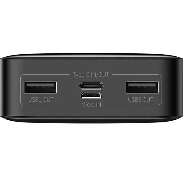 Внешний аккумулятор Baseus с быстрой зарядкой 20000mAh 15W Display (PPDML-J01) - фото 2
