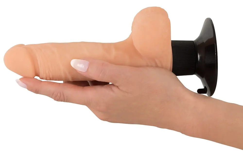 Вібратор Nature Skin Orion Realistic Vibe 21 см тілесний - фото 4