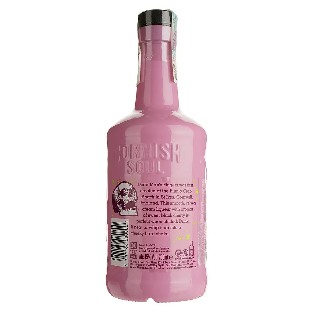 Ликер Dead Man's Fingers Black Cherry Tequila Cream 15% 0.7 л - фото 2