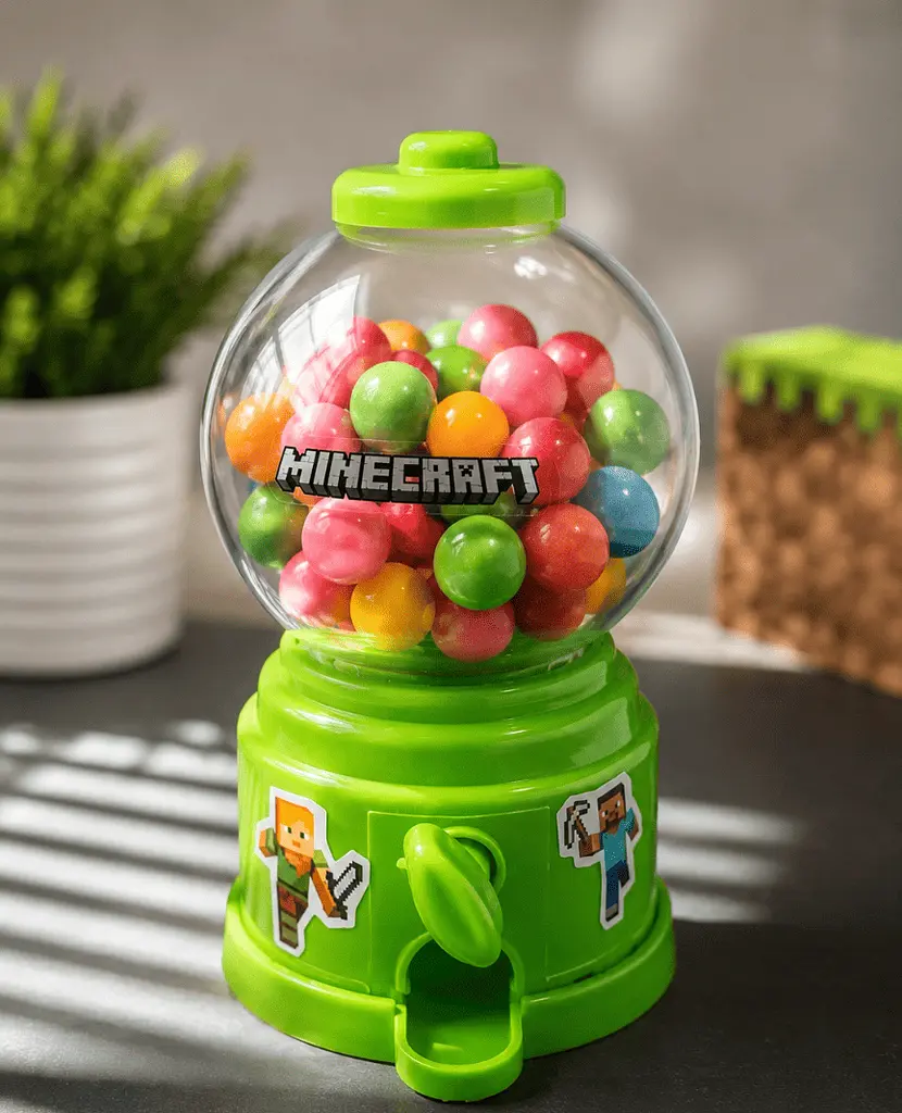 Диспенсер Minecraft Gumball Candy Machine 100г - фото 3