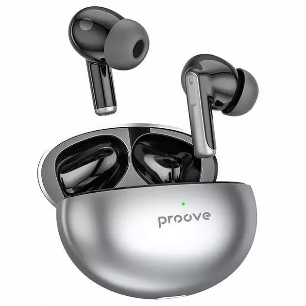Беспроводные наушники Proove Thunder Buds TWS, IPX4, ANC, BT5.3, 40mAh, 300mAh, 4h, grey UA UCRF - фото 3