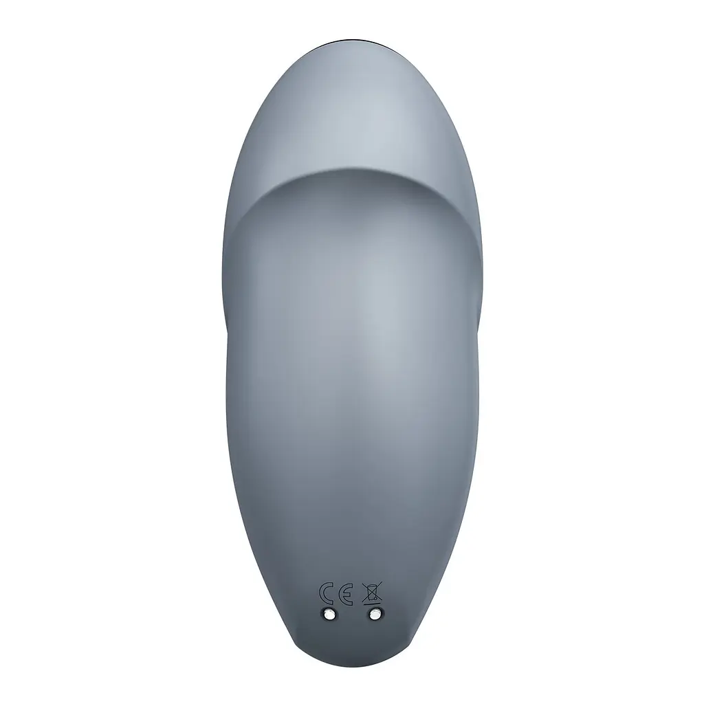 Вібростимулятор-пульсатор Satisfyer Tap & Climax 1 Bluegrey, ефект постукування пальцем, 2 мотори - фото 6