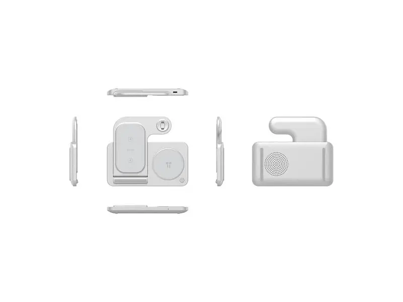 Бездротовий зарядний пристрій WiWU WI-W020 3 в 1 15 W White - фото 6