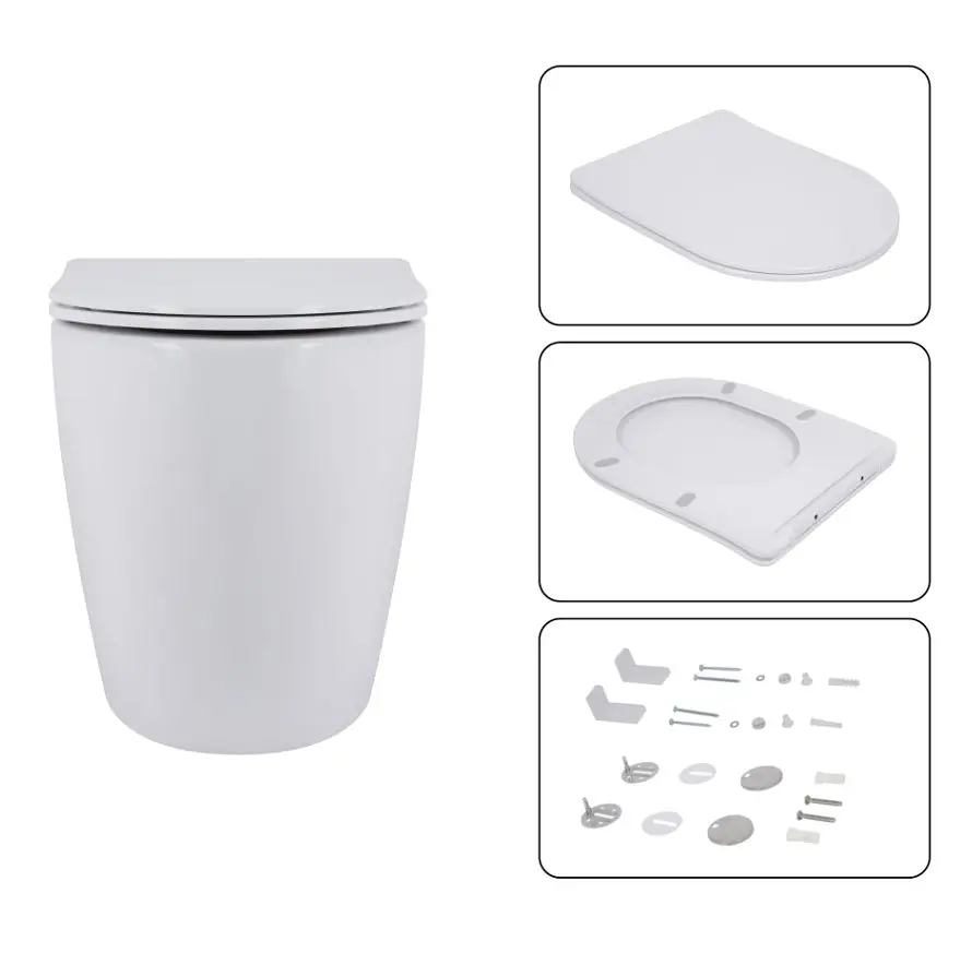 Набір Q-tap Nest 4 в 1 підвісний унітаз Robin Ultra Quiet 520x365x365 + комплект інсталяції QT13332381AW47499 - фото 6