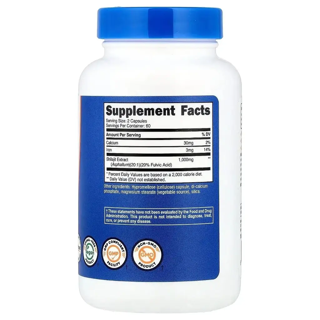 Муміє Nutricost 1000 мг 120 капсул - фото 2