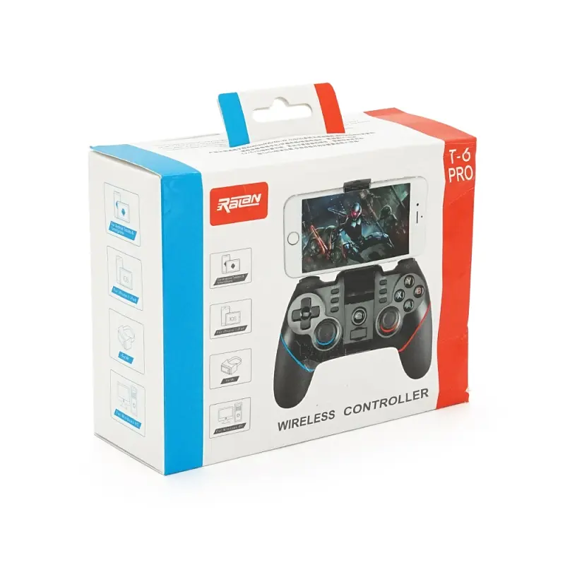 Бездротовий геймпад Voltronic T6 PRO для iOS, Android, Switch, PS3, PS4 та PC чорний - фото 5