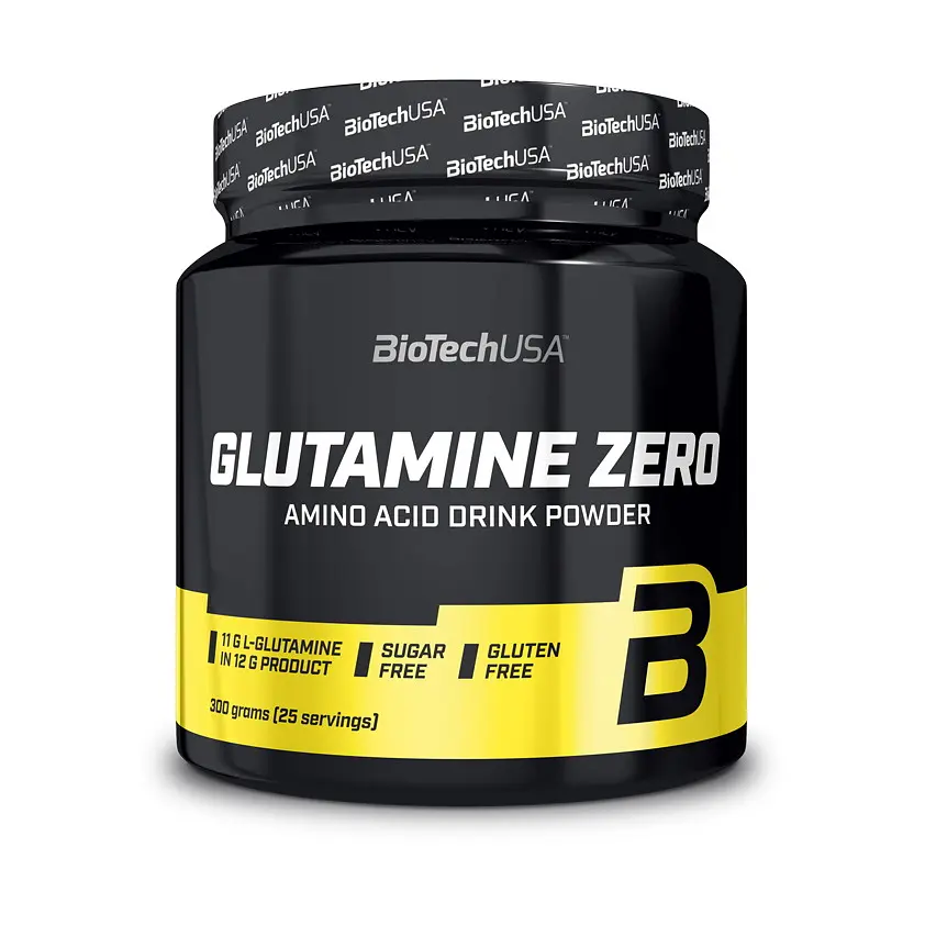 Амінокислота BioTech Glutamine Zero, 300 грам - Лимон