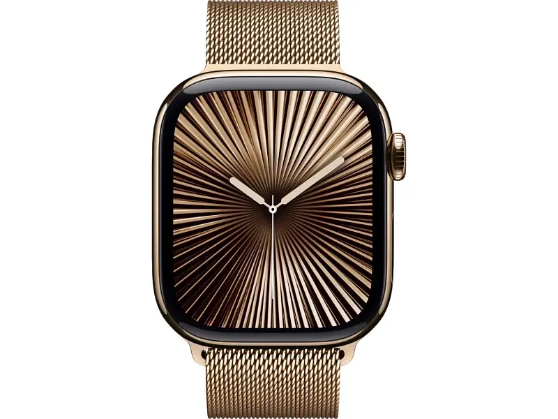Смарт-годинник Apple Watch Series 10 GPS + Cellular 42mm Gold Titanium Case w. Gold Milanese Loop (MX083) - фото 2
