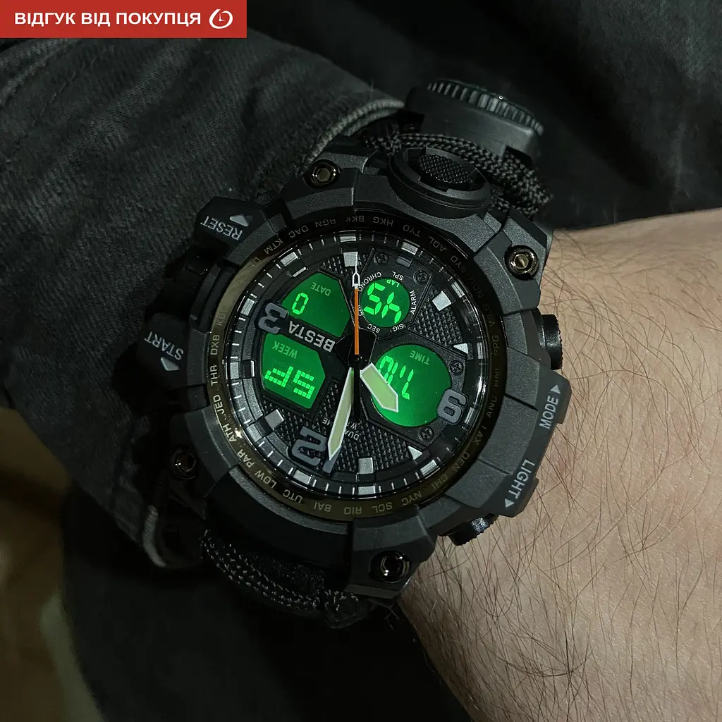 Годинник Besta Life Pro AllBlack з компасом - фото 10